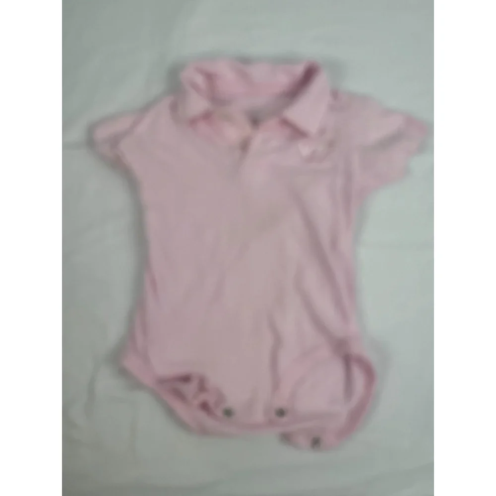 Baby Girl Virginia Tech Hokies Snap Bottom Short Sleeve Bodysuit Size Small Pink